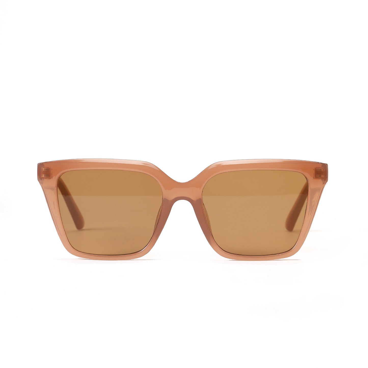 Damen geometrische Sonnenbrille mit schützendem UV-Filter und stylischem Schildpatt-Design Brehn