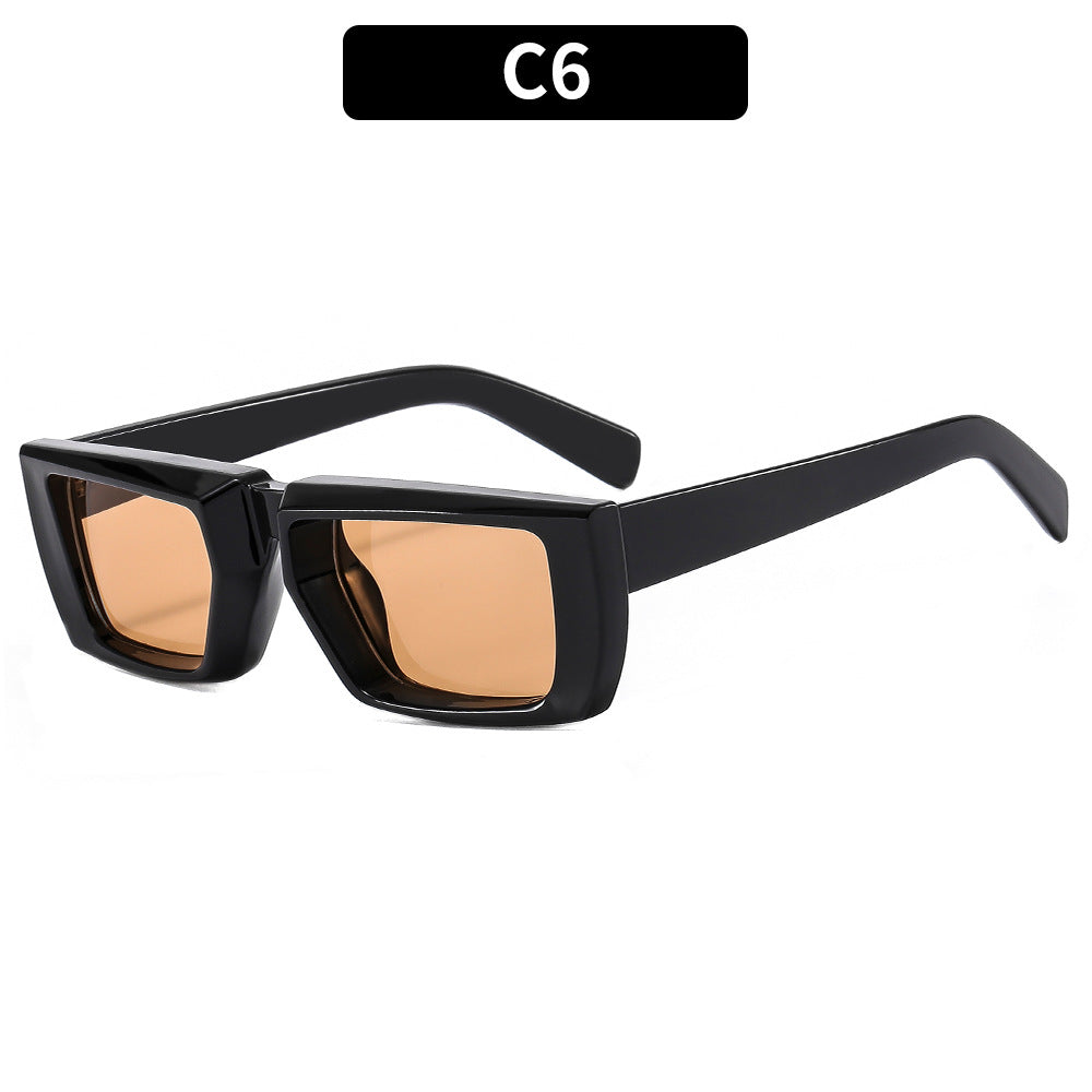 Fette Winkelrahmen Sonnenbrille