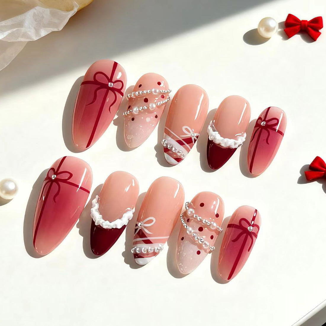 Glamorous Press-On Nail Art Set Brehn
