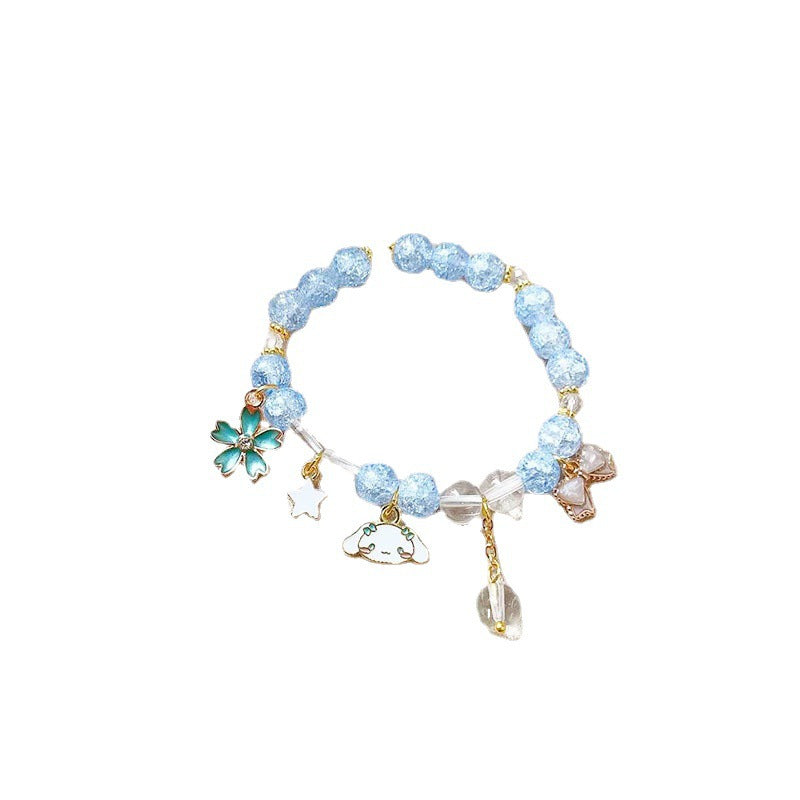 Elegantes Armband mit Tier- und Glitzeranhängern Brehn