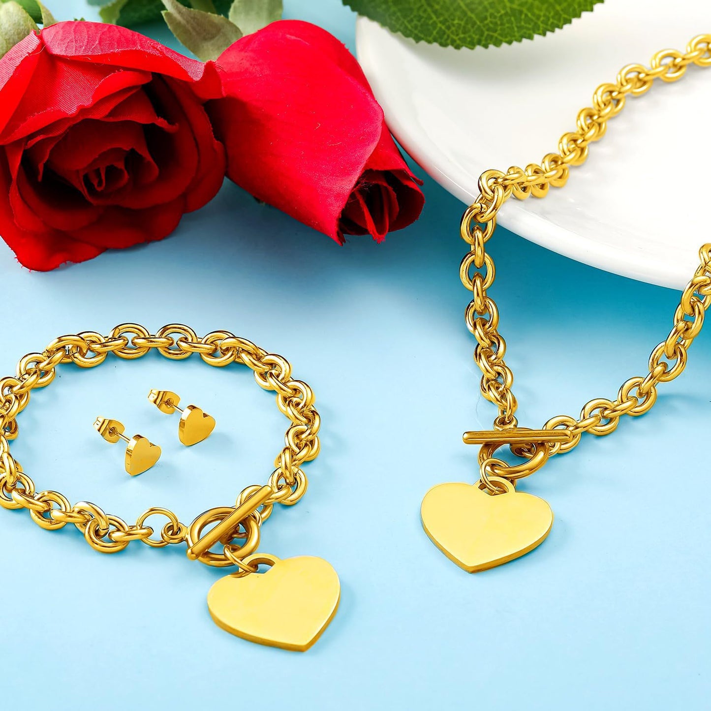 Herz-inspiriertes Schmuckset Brehn