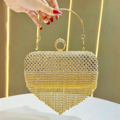 Glamouröse Strass-Handtasche