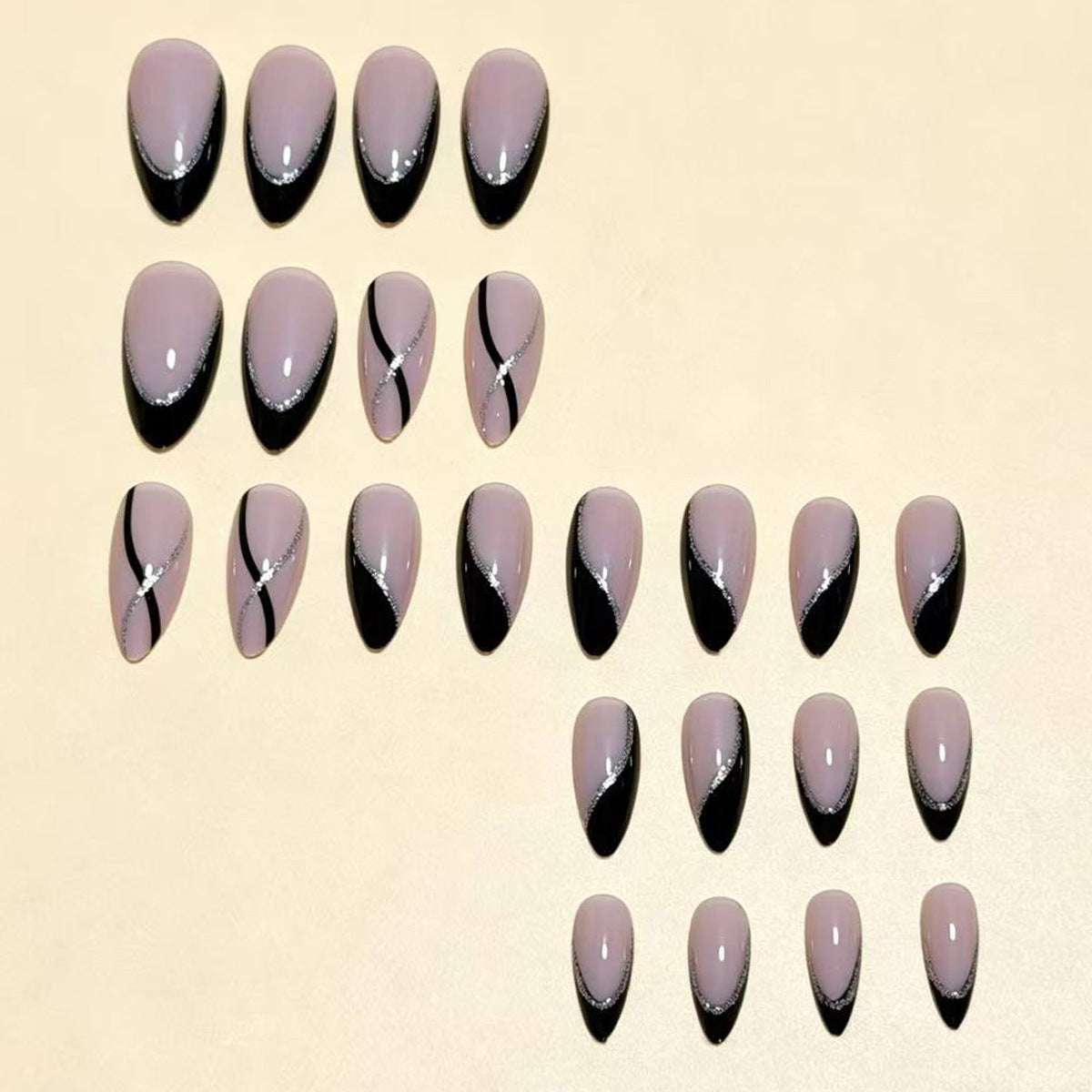 Elegantes Stiletto Nagelkunst-Set Brehn