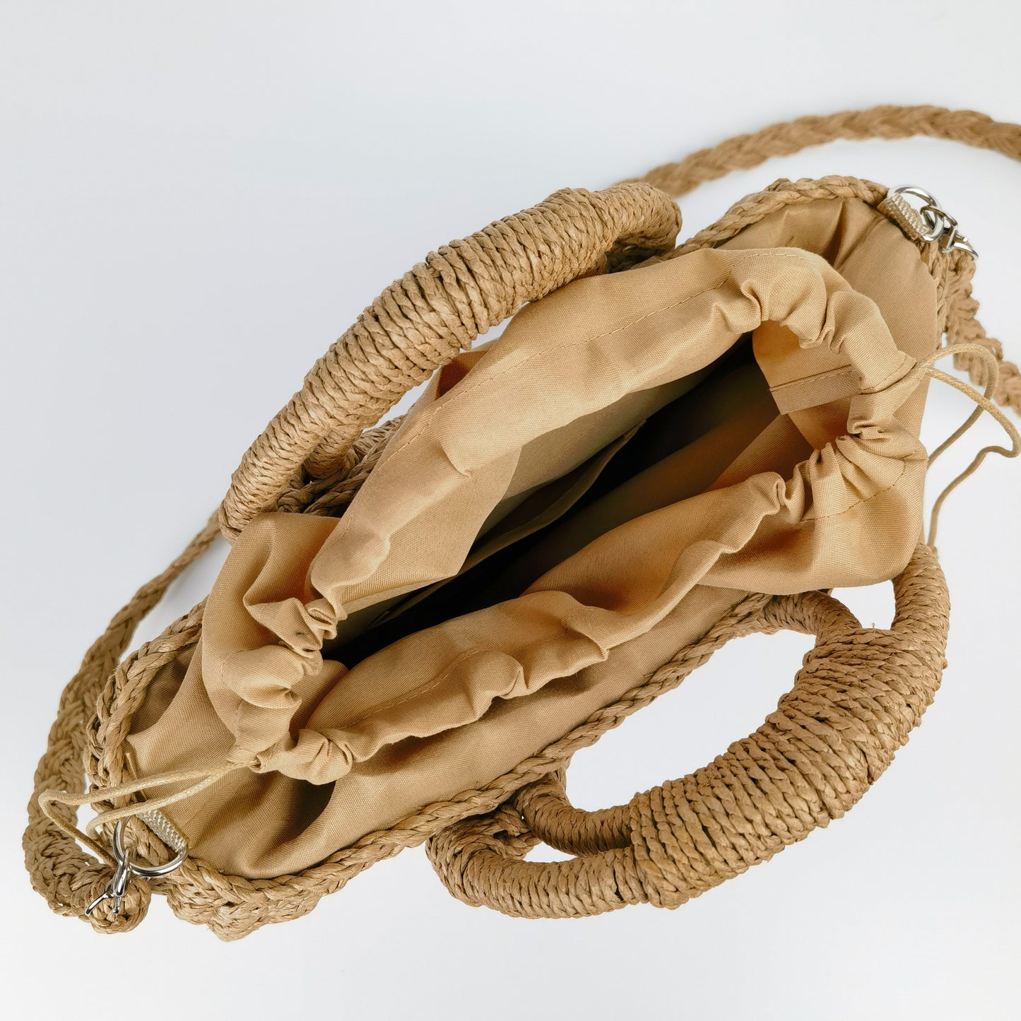 Handgefertigte Rattan-Tasche mit Schulterriemen Brehn