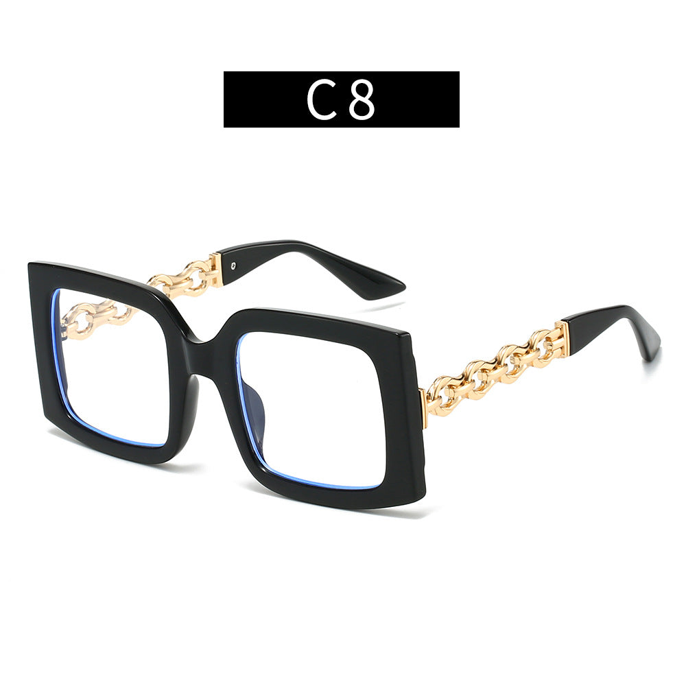 Damen elegante Sonnenbrille mit luxuriösen Kettendetails Brehn