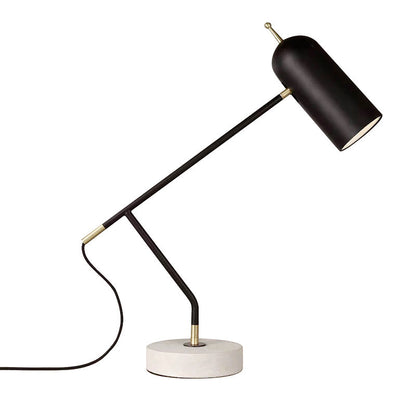 Moderne verstellbare Schreibtischlampe mit Marmorbasis