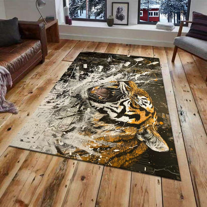 3D-gedrucktes Tiger-Wandmural Brehn