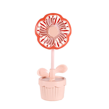 Damen Dekorativer Mini-Lüfter mit Blumen-Design Brehn