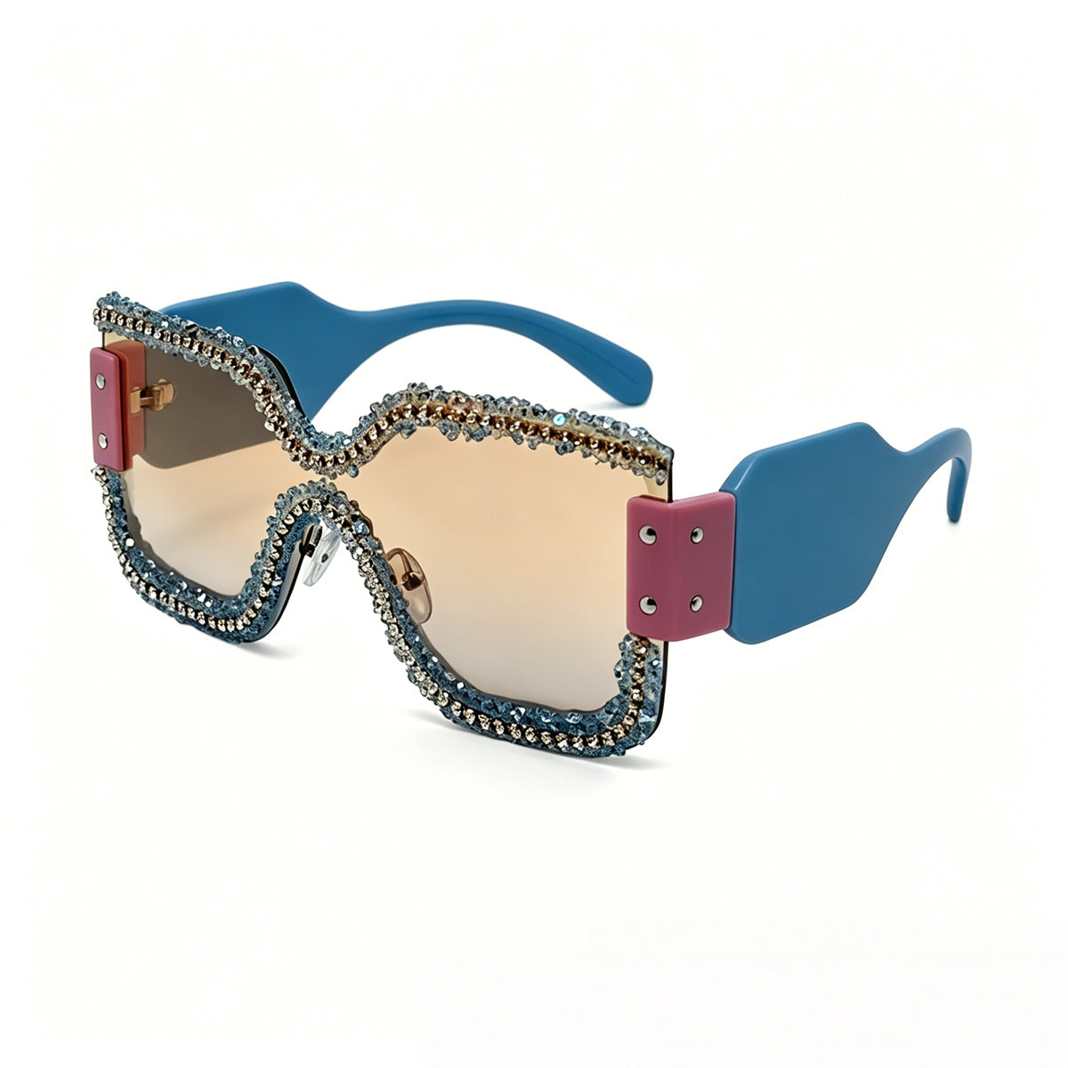 Damen modische Schutzbrille mit einzigartigem Kristallrahmen Brehn