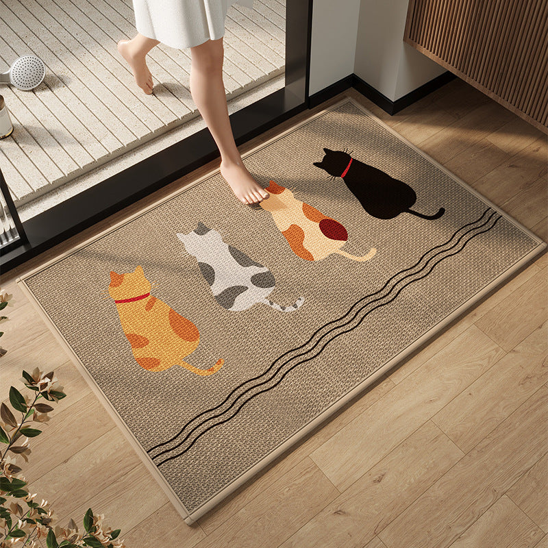 Elegante moderne Badezimmermatte Brehn