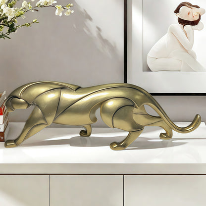 Künstlerische Panter Skulptur Brehn