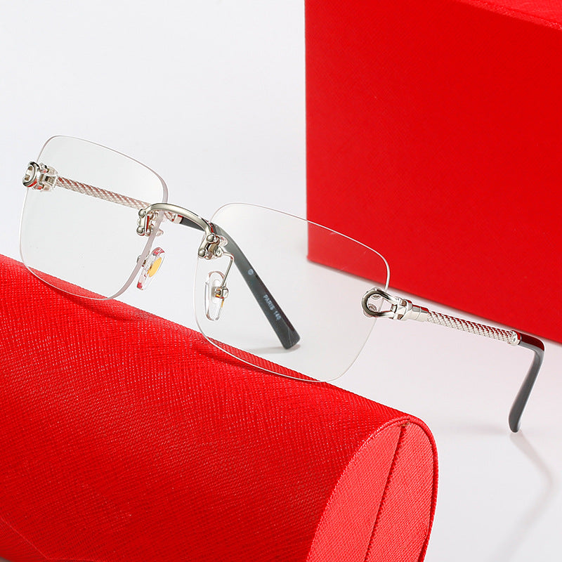 Damen quadratische Sonnenbrille mit luxuriösem, goldverziertem Rahmen und schützenden Gläsern Brehn