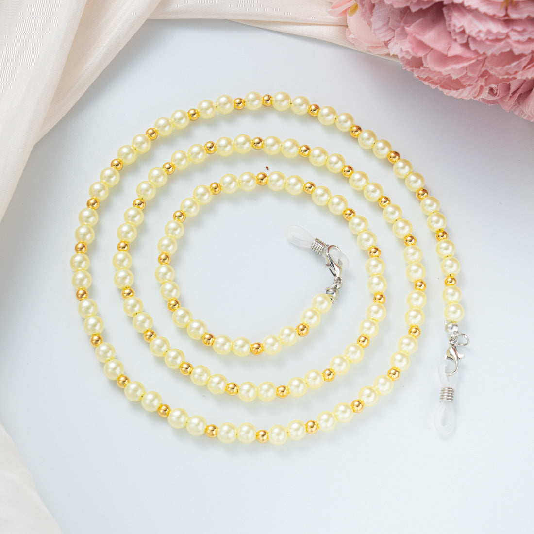 Stylische Perlen-Brillenband Brehn