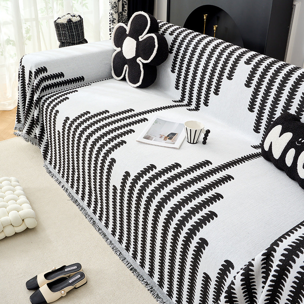 Gemütliche dekorative Fransen-Sofa-Wurfdecke