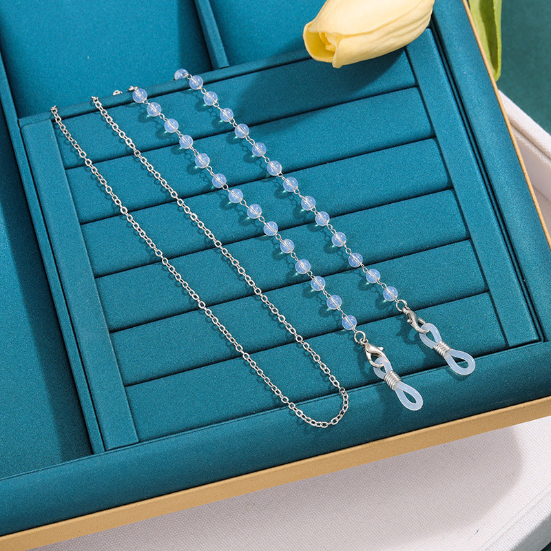 Elegante Perlenbrille Halterkette Brehn