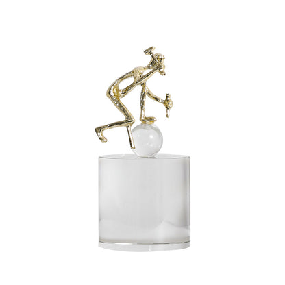 Skulpturelle dekorative Akrobat-Figurine