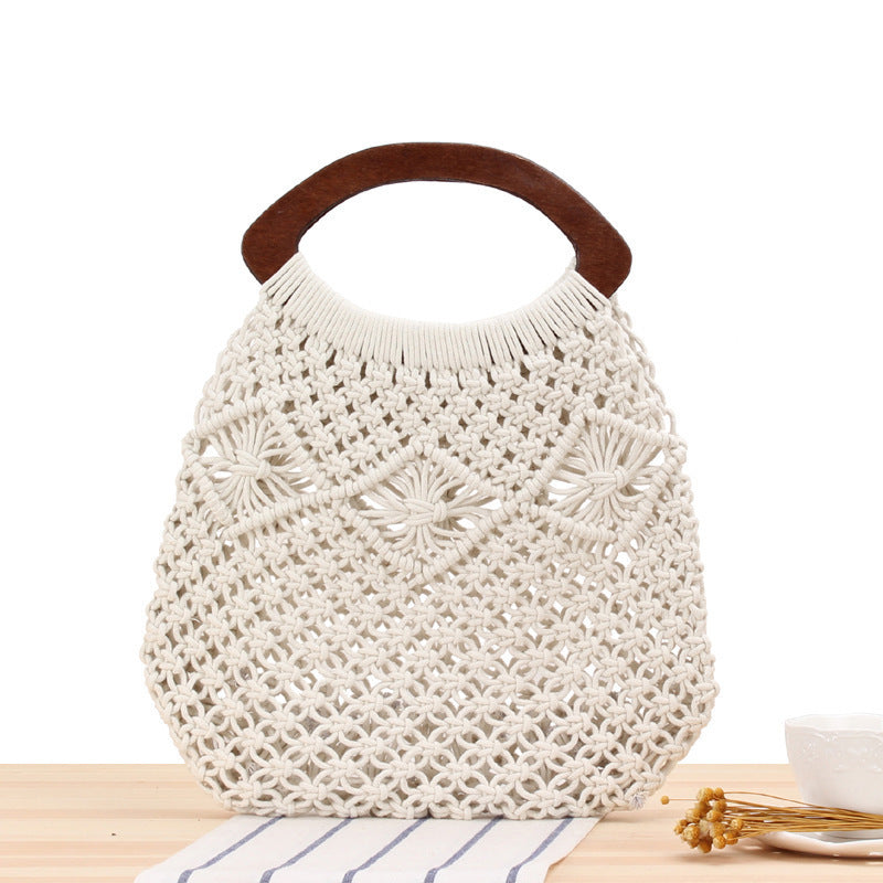 Handtasche Aus Handgefertigtem Makramee Brehn
