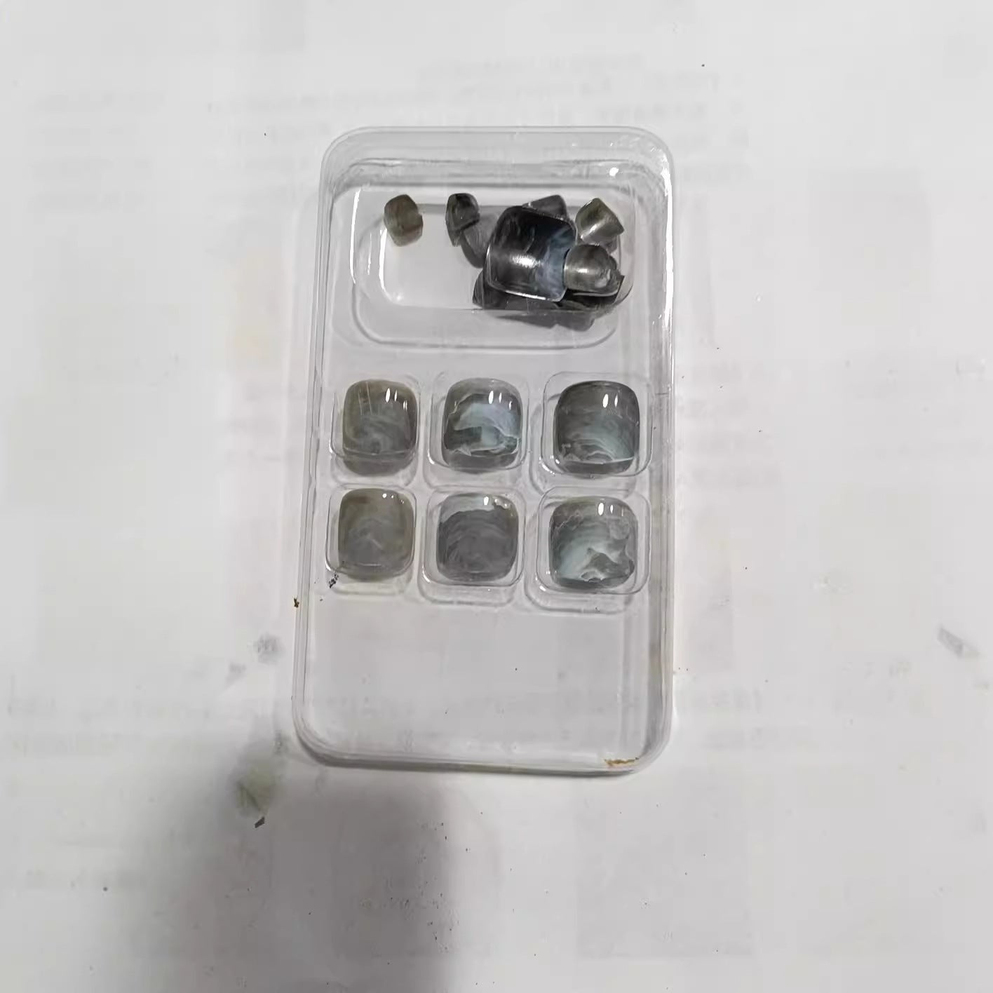 Marmor Effekt Druck-Nagel-Set Brehn
