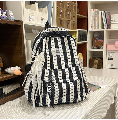 Lässiger gemusterter Schulrucksack