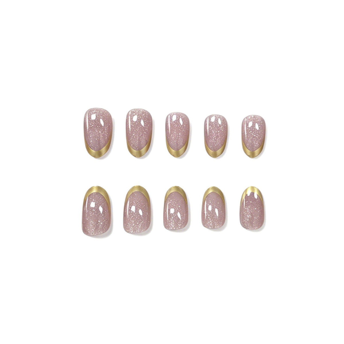 Elegante Glänzende Nagelkunst Verlängerungen Brehn