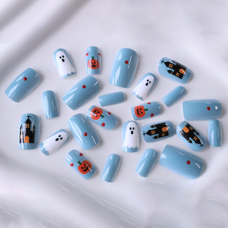 Halloween-Themen Press-On Nagelkunst Set Brehn