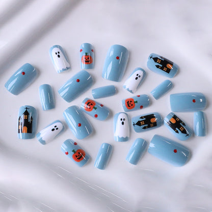 Halloween-Themen Press-On Nagelkunst Set Brehn