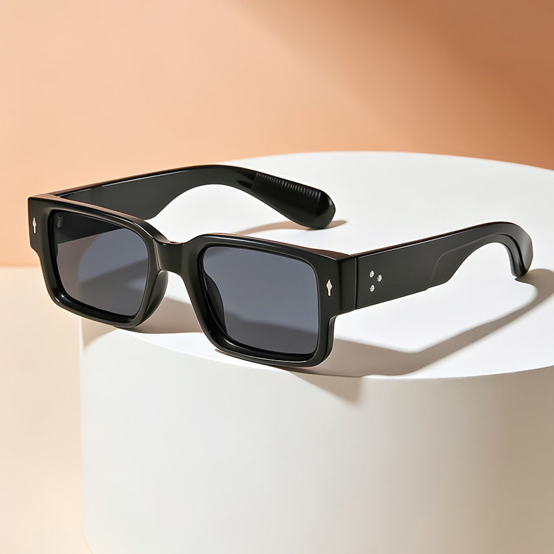Moderne Minimalistische Quadratische Sonnenbrille Brehn