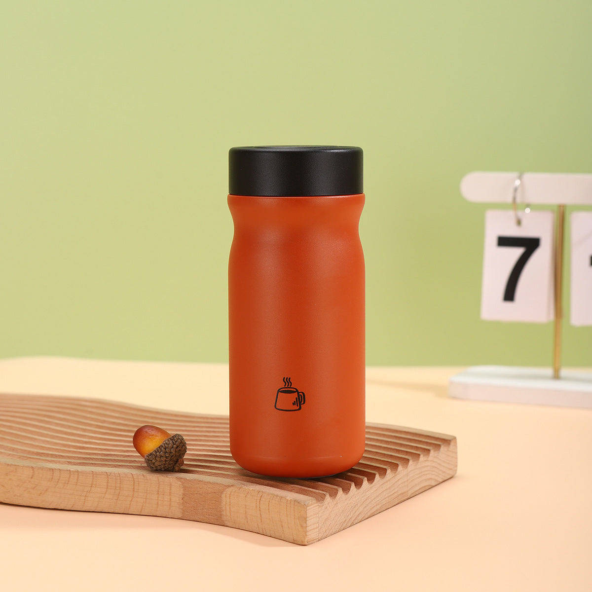 Damen Isolierte Kaffeetasse mit praktischem Auslaufstopp Brehn