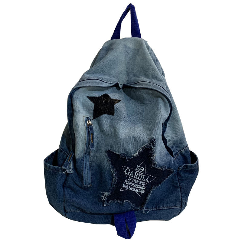 Denim Star Applikation Freizeit Schulrucksack Brehn