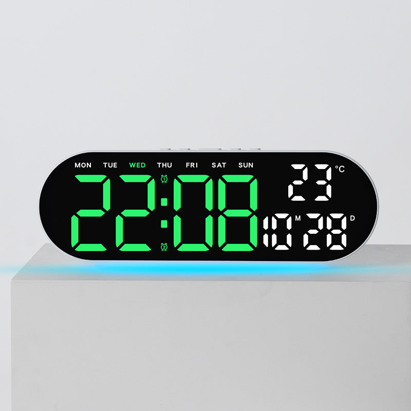 Digitaler Wecker mit Multifunktionalem Led-Display und Integrierter Thermometerfunktion Brehn