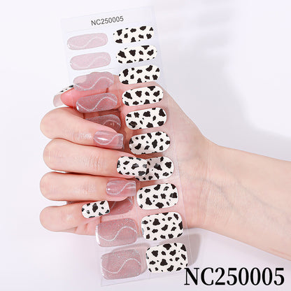 Glitter-Finish Nagel-Wickel