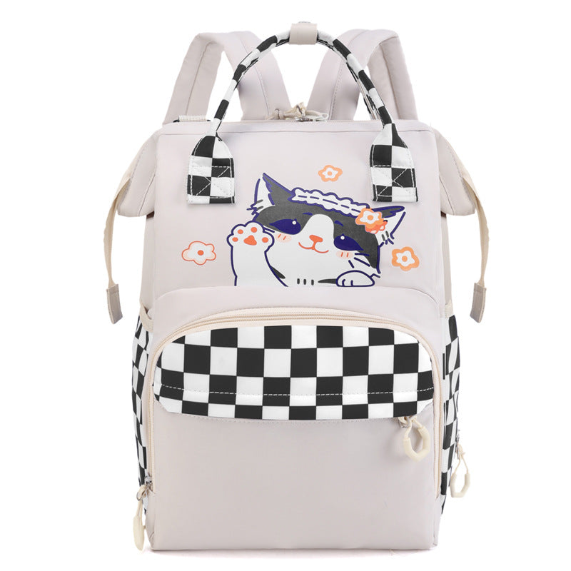 Verspielt katzenmotivierter Mehrere-Taschen-Rucksack Brehn