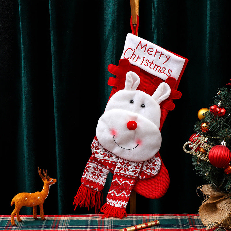 Weihnachtsstrumpf mit Schneemann-Motiv Brehn