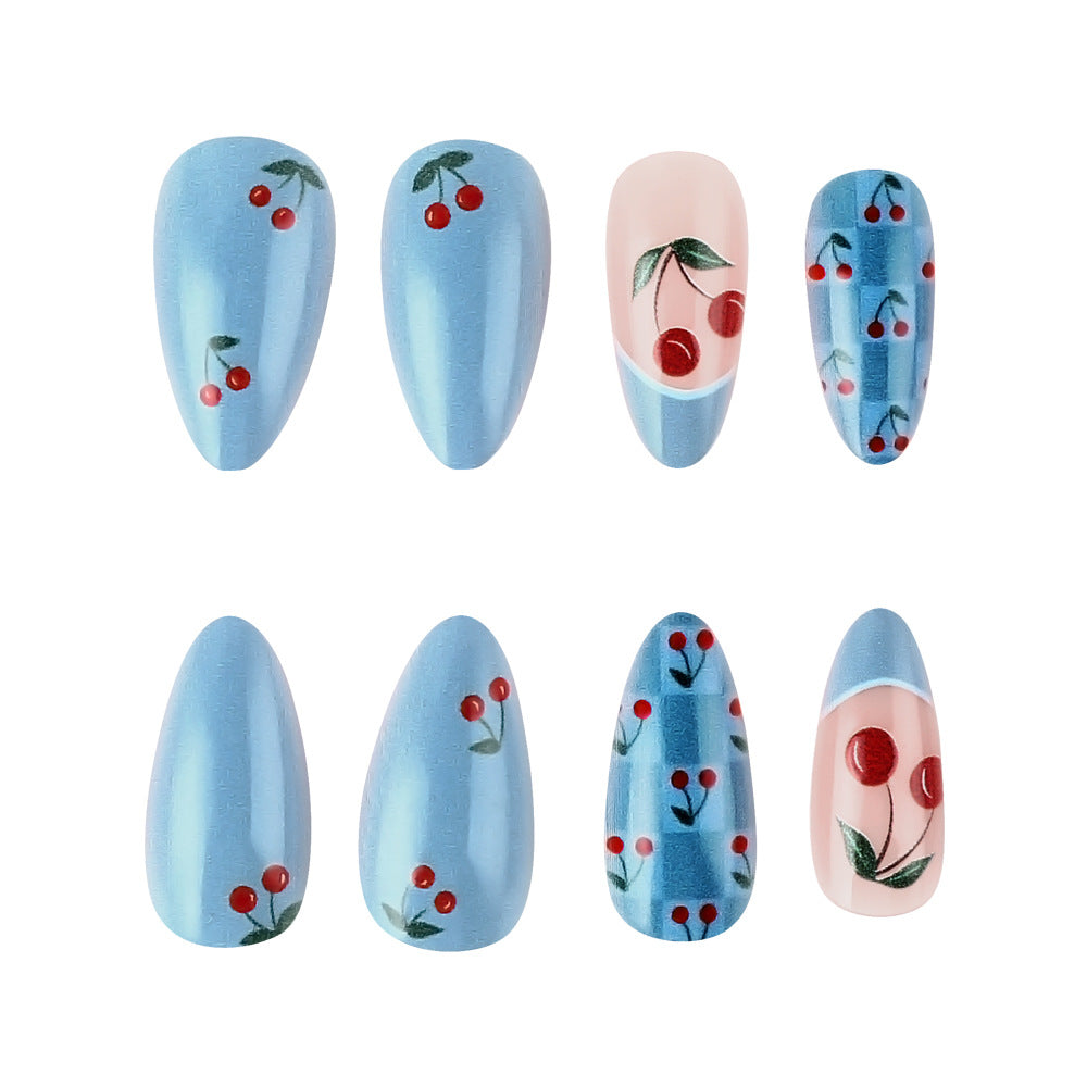 Kirschblüten-Themen Press-On Nagelkunst Set Brehn