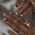 Kreatives Kunst Press-On Nagelset mit Blumen- und Zebra-Designs Brehn