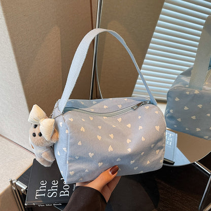 Hübsche Handtasche mit Herzmuster