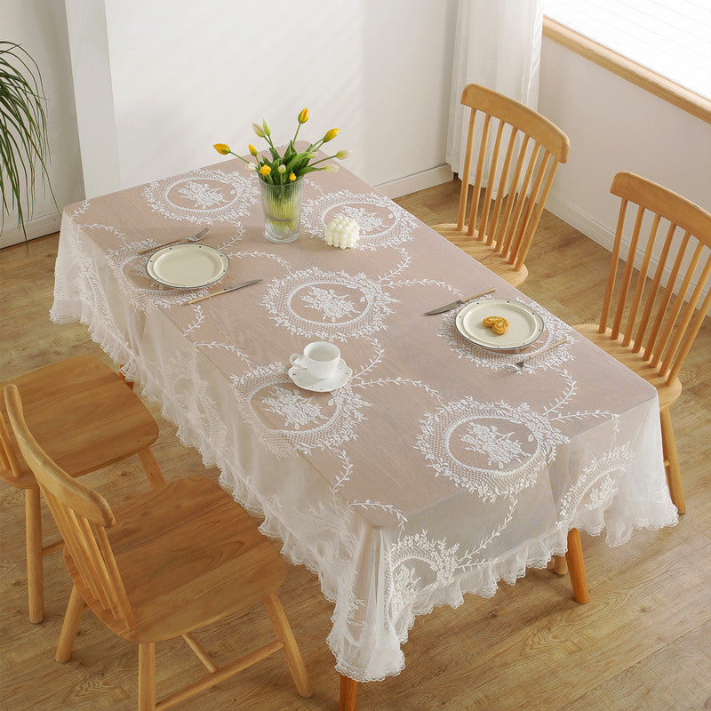 Elegante Spitze Überlagerung Tischdecke