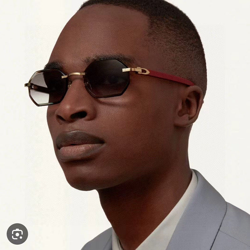 Damen elegante Korrektionsbrille mit modernem achteckigem Rahmen Brehn