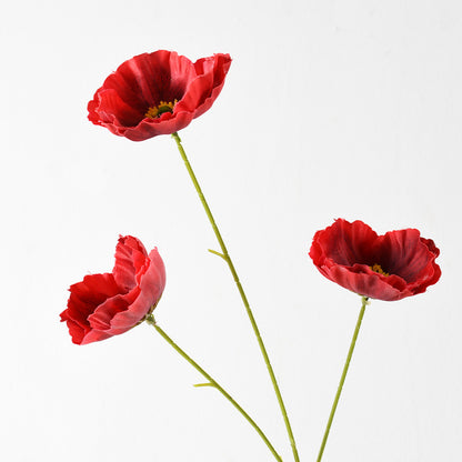 Dekorativer künstlicher Mohnblumenstängel