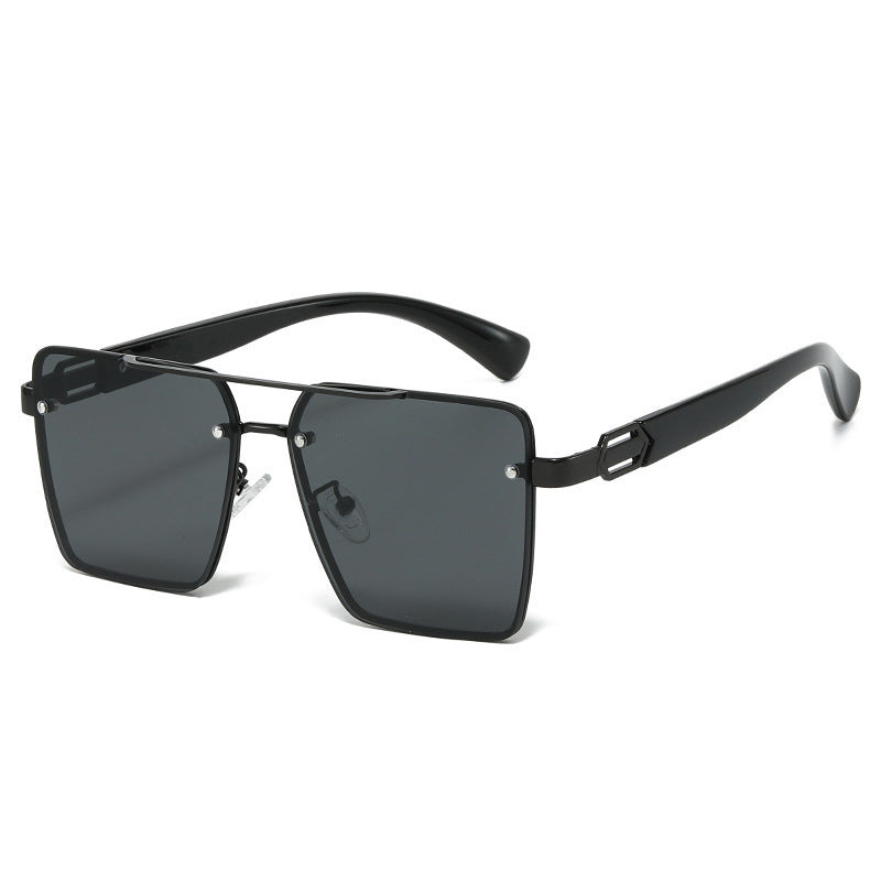 Damen quadratische Sonnenbrille mit elegantem Metallrahmen Brehn