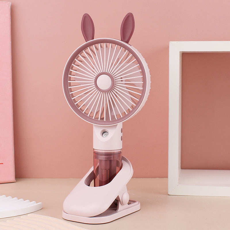 Frauen Tragbarer Mini Ventilator mit Sprühfunktion Brehn