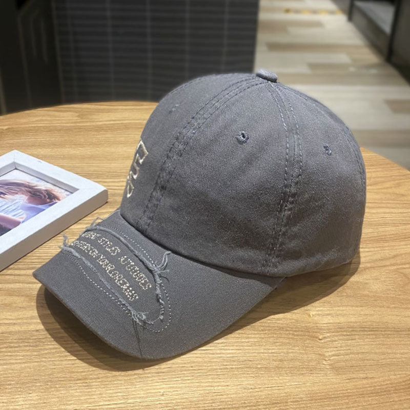 Damen Zerrissene Freizeit Denim Kappe Brehn
