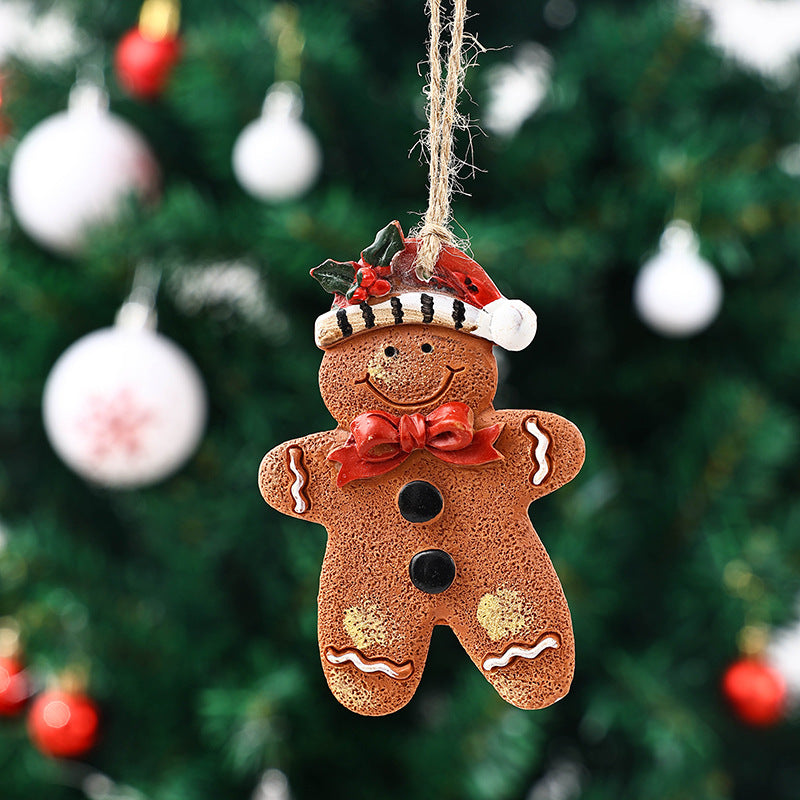 Dekorative Weihnachtsfigur im Lebkuchenmann-Design Brehn