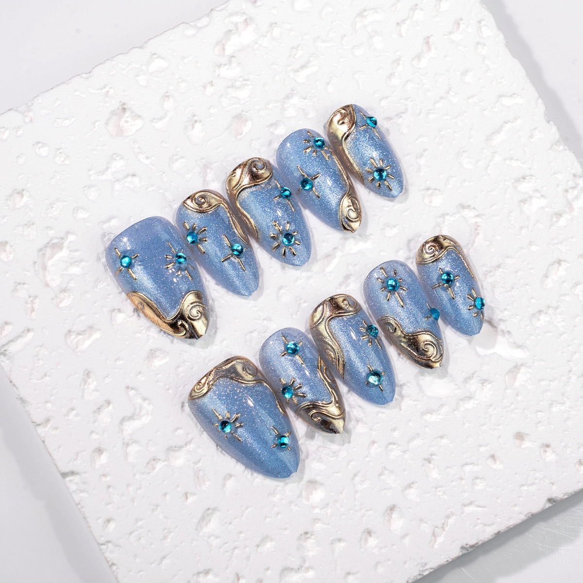 Elegante Press-On-Nagelset Brehn