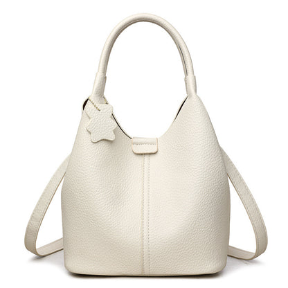 Chic Strukturierte Leder Tote Bag