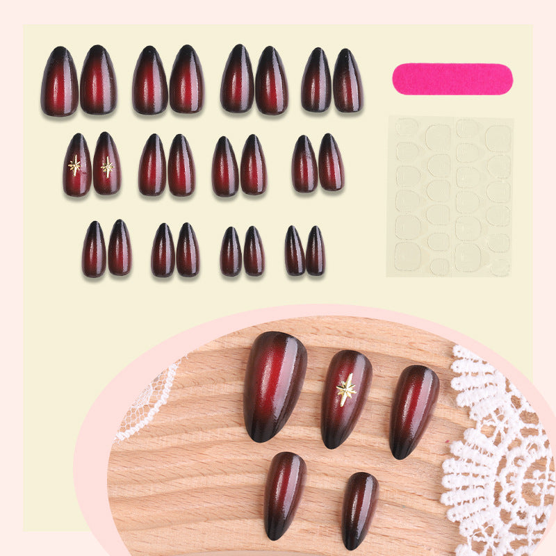 Glänzendes Gradient Press-On Nail Set Brehn