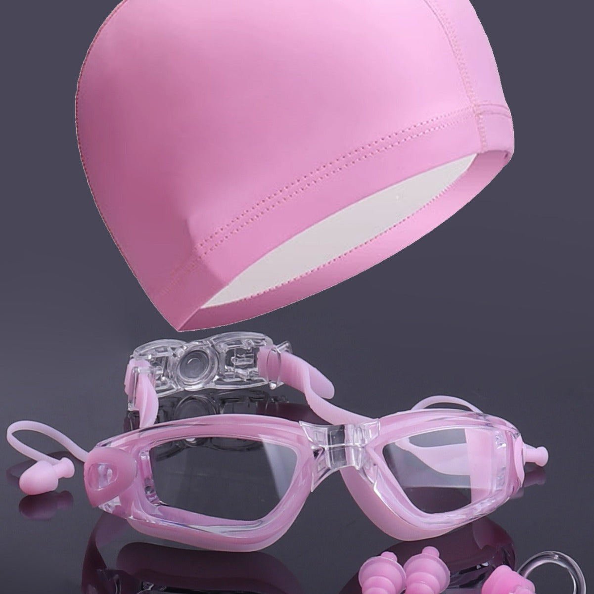 Profi-Schwimmset mit Hochleistungsgläsern und Sicherheitsohrstöpseln Brehn