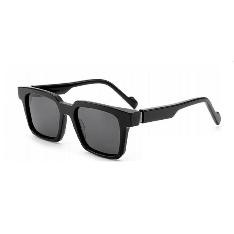 Damen modische quadratische Sonnenbrille mit breitem Rahmen Brehn