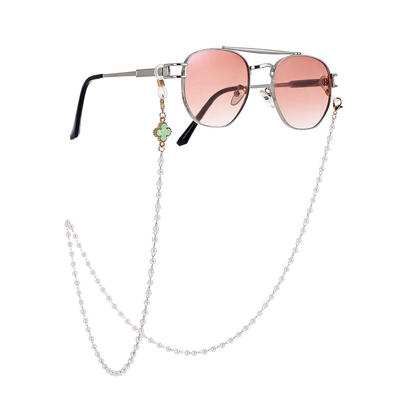 Elegante Perlen Sonnenbrillen Kette Brehn