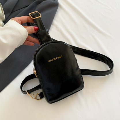 Trendy Leder Crossbody Tasche